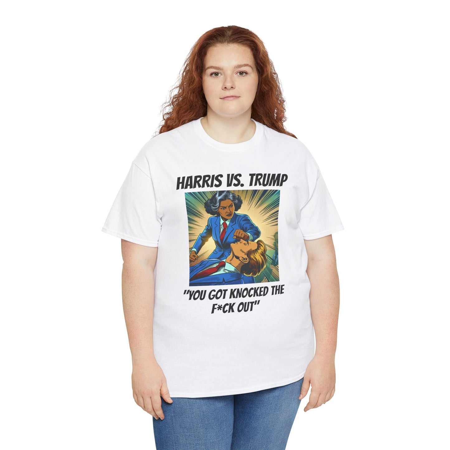 Harris vs Trump Unisex Heavy Cotton Tee
