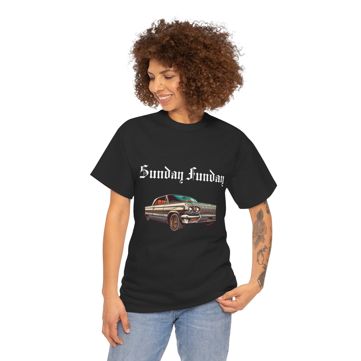 Sunday Funday Lowrider Unisex Heavy Cotton Tee