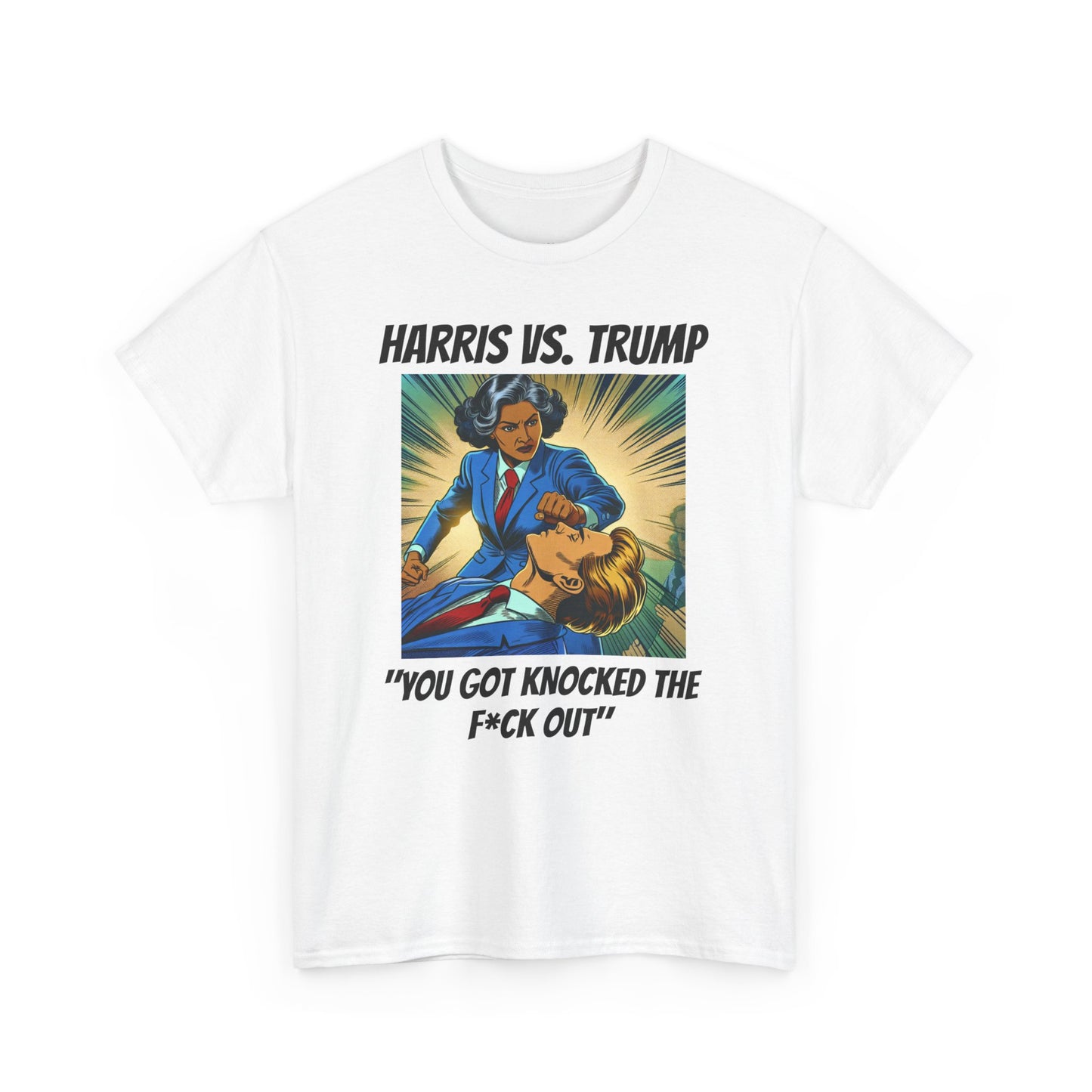 Harris vs Trump Unisex Heavy Cotton Tee