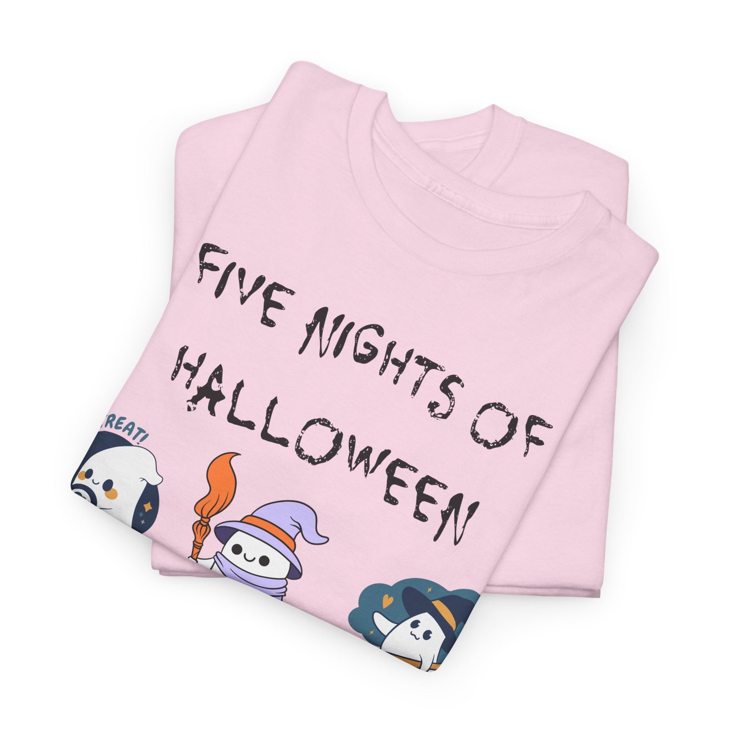 Five Nights Of Halloween Unisex Heavy Cotton Tee