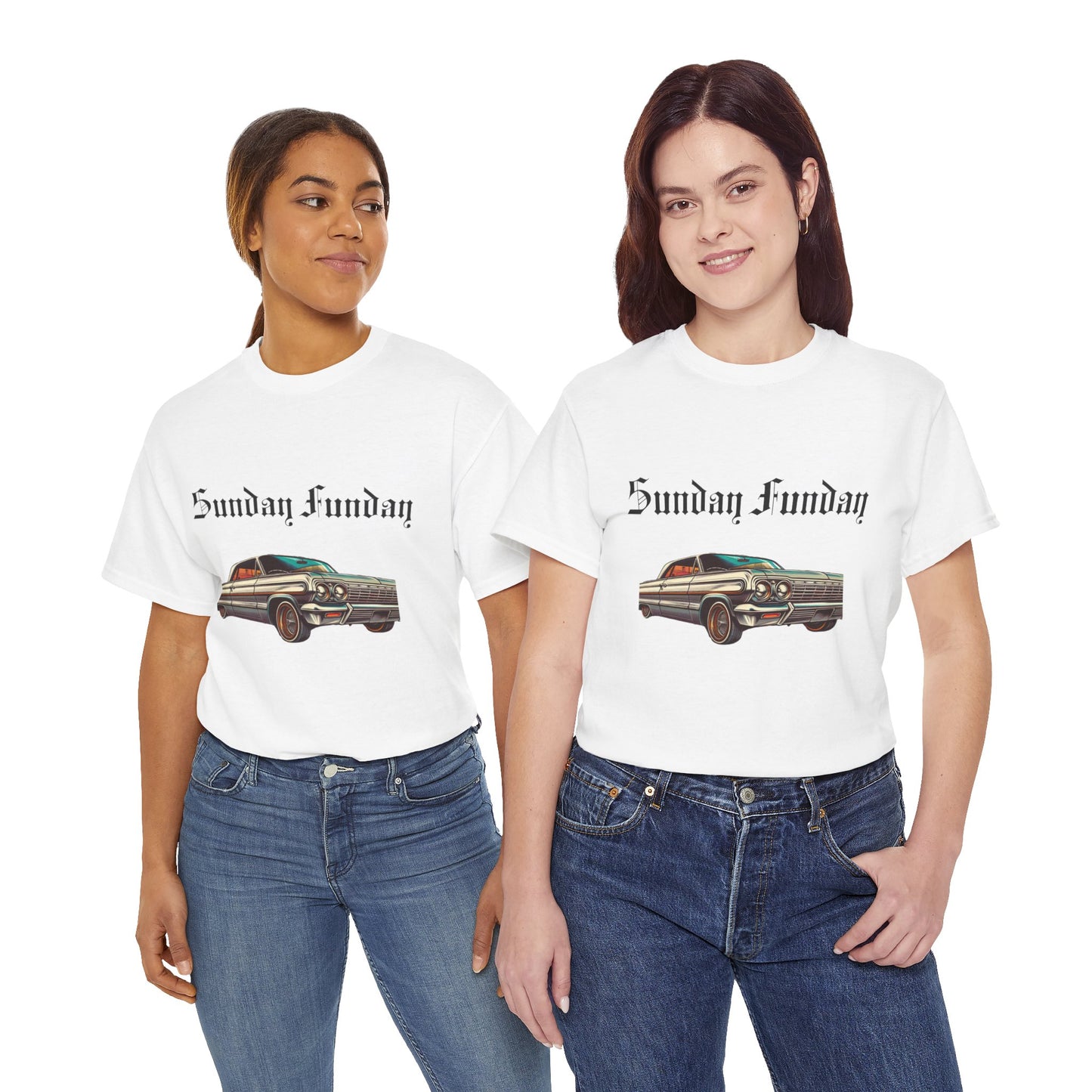 Sunday Funday Lowrider Unisex Heavy Cotton Tee