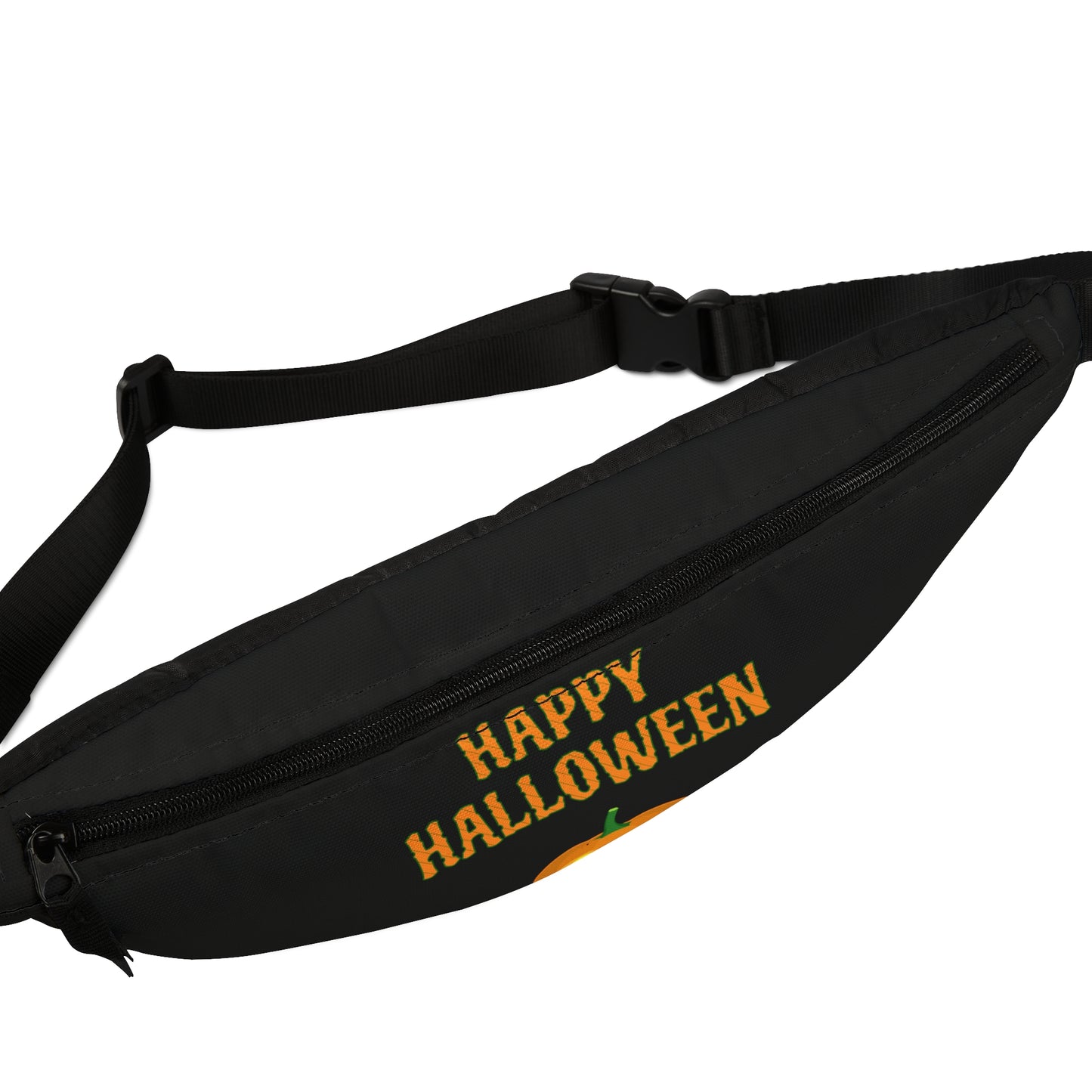 Black Happy Halloween Fanny Pack