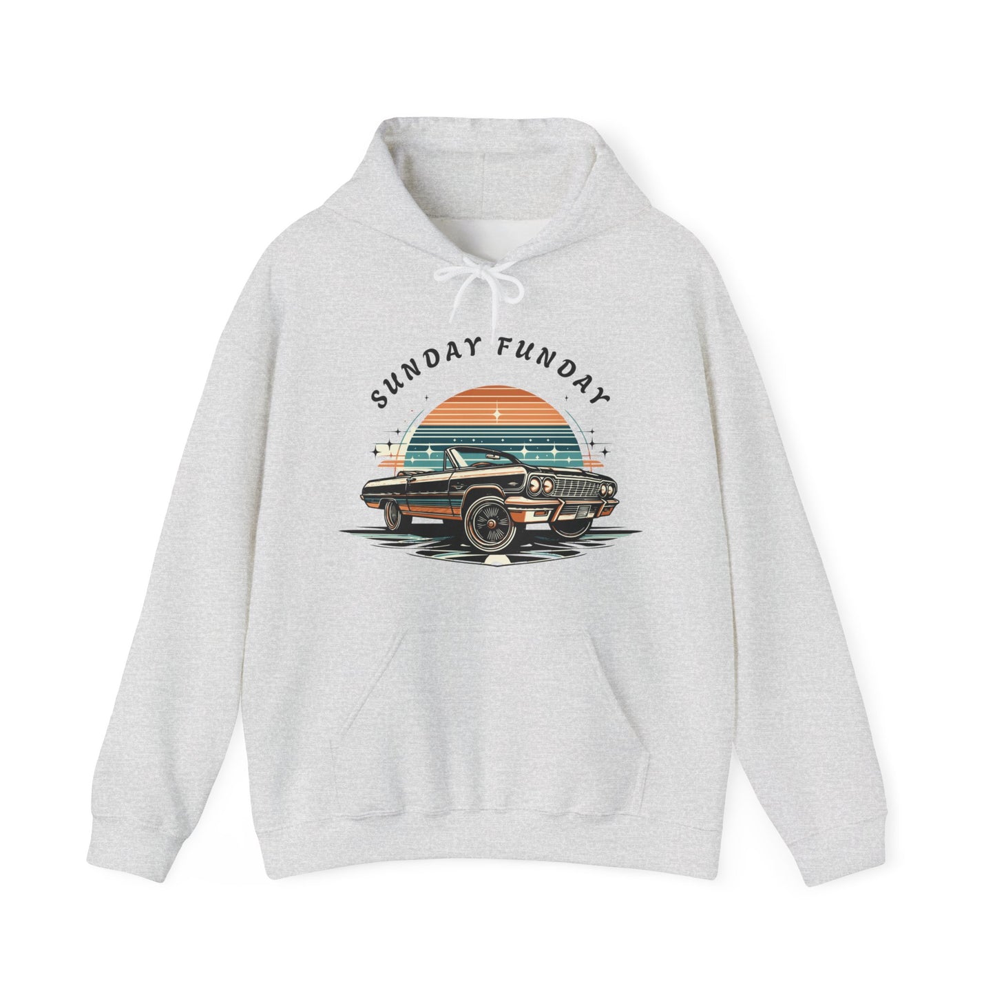 Sunday Funday Cruisin Lowrider Unisex Heavy Blend™ Hooded Sweatshirt