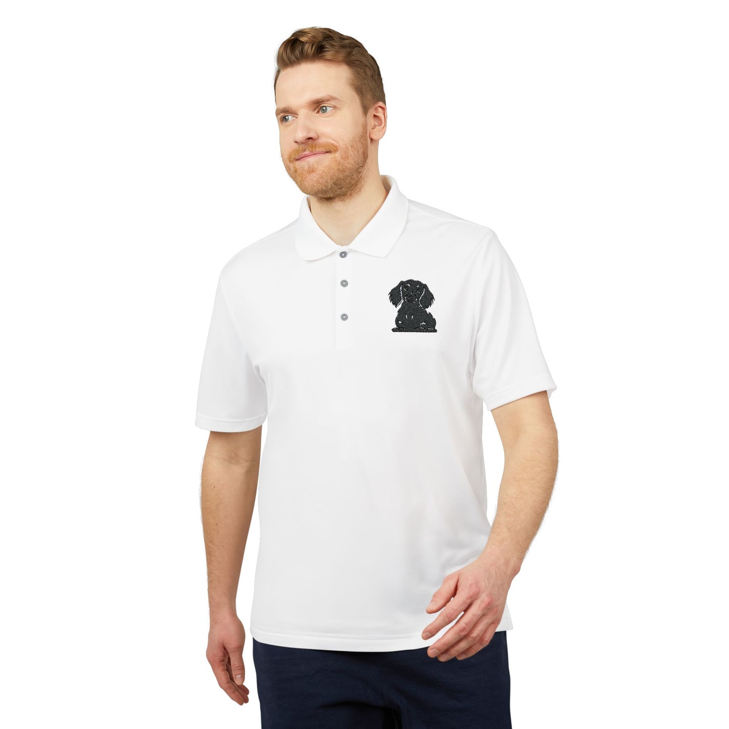 adidas Performance Polo Shirt - Lola's Space Design, Unisex