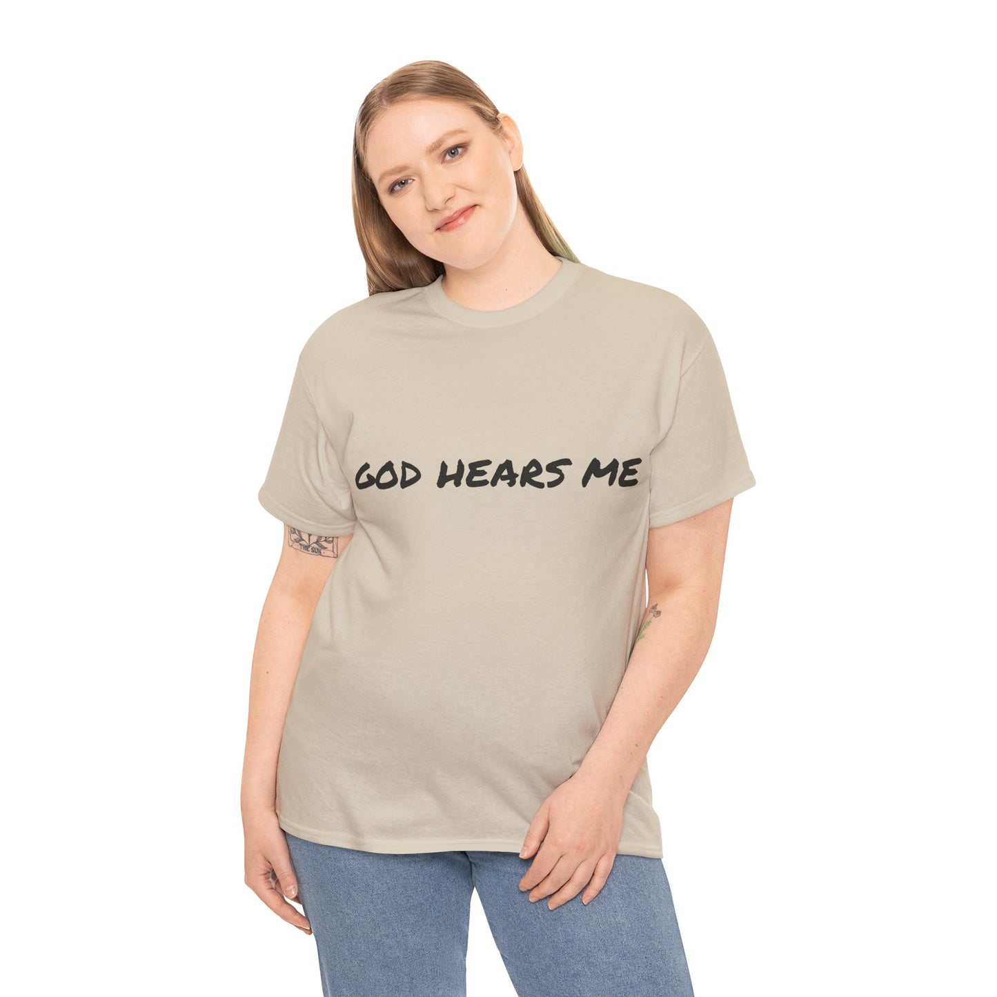 God Hears Me Unisex Heavy Cotton Tee