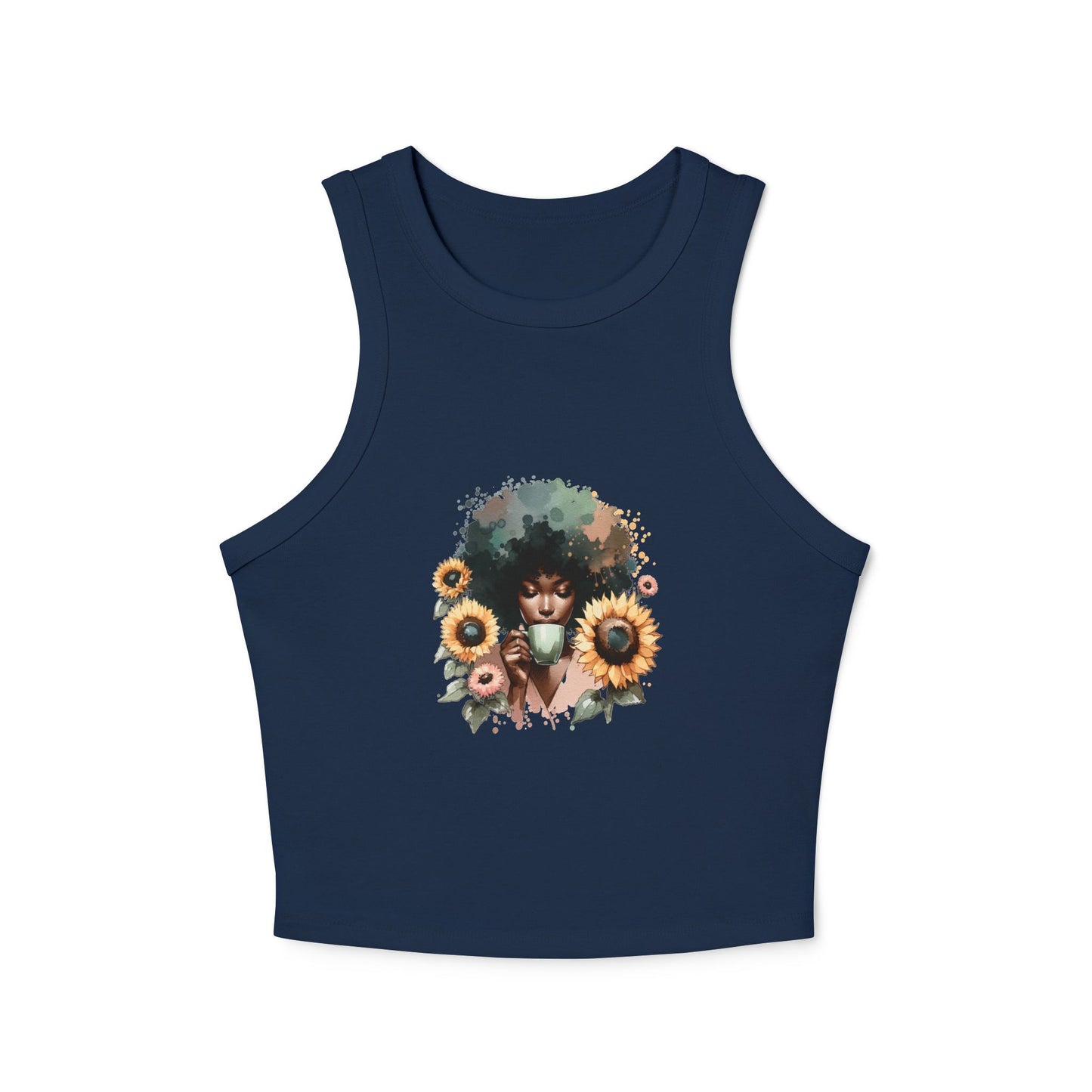 Sunflowers And Coffee Tank Top