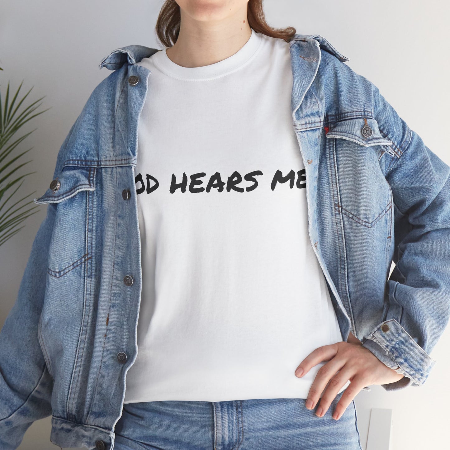 God Hears Me Unisex Heavy Cotton Tee