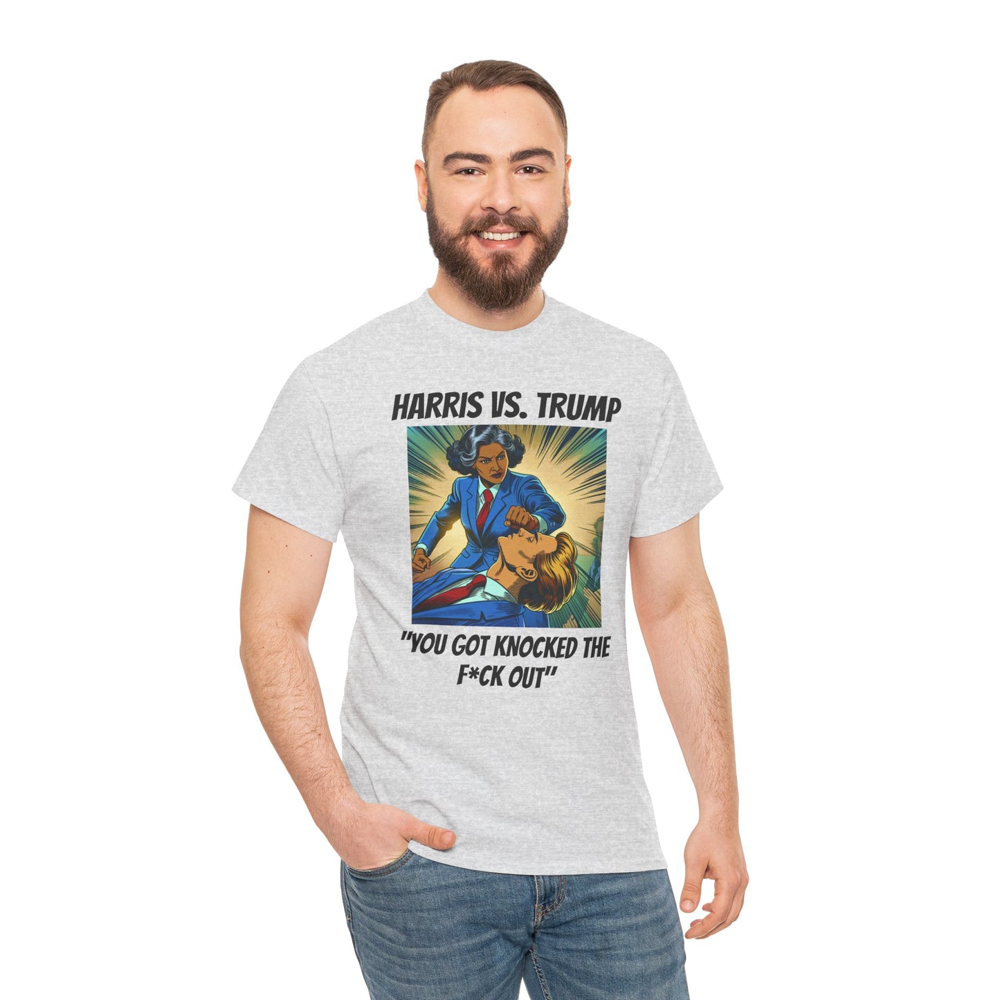 Harris vs Trump Unisex Heavy Cotton Tee