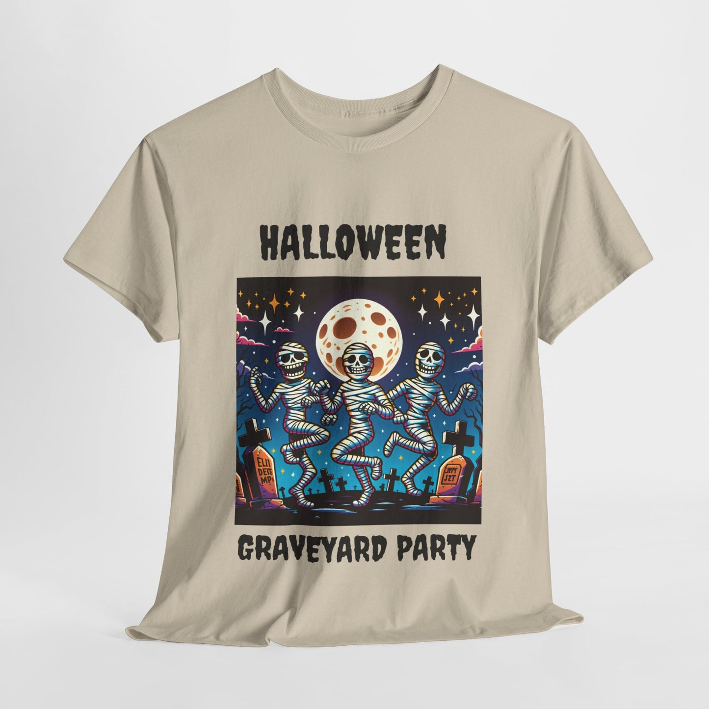 Halloween Graveyard Party Unisex Heavy Cotton Tee