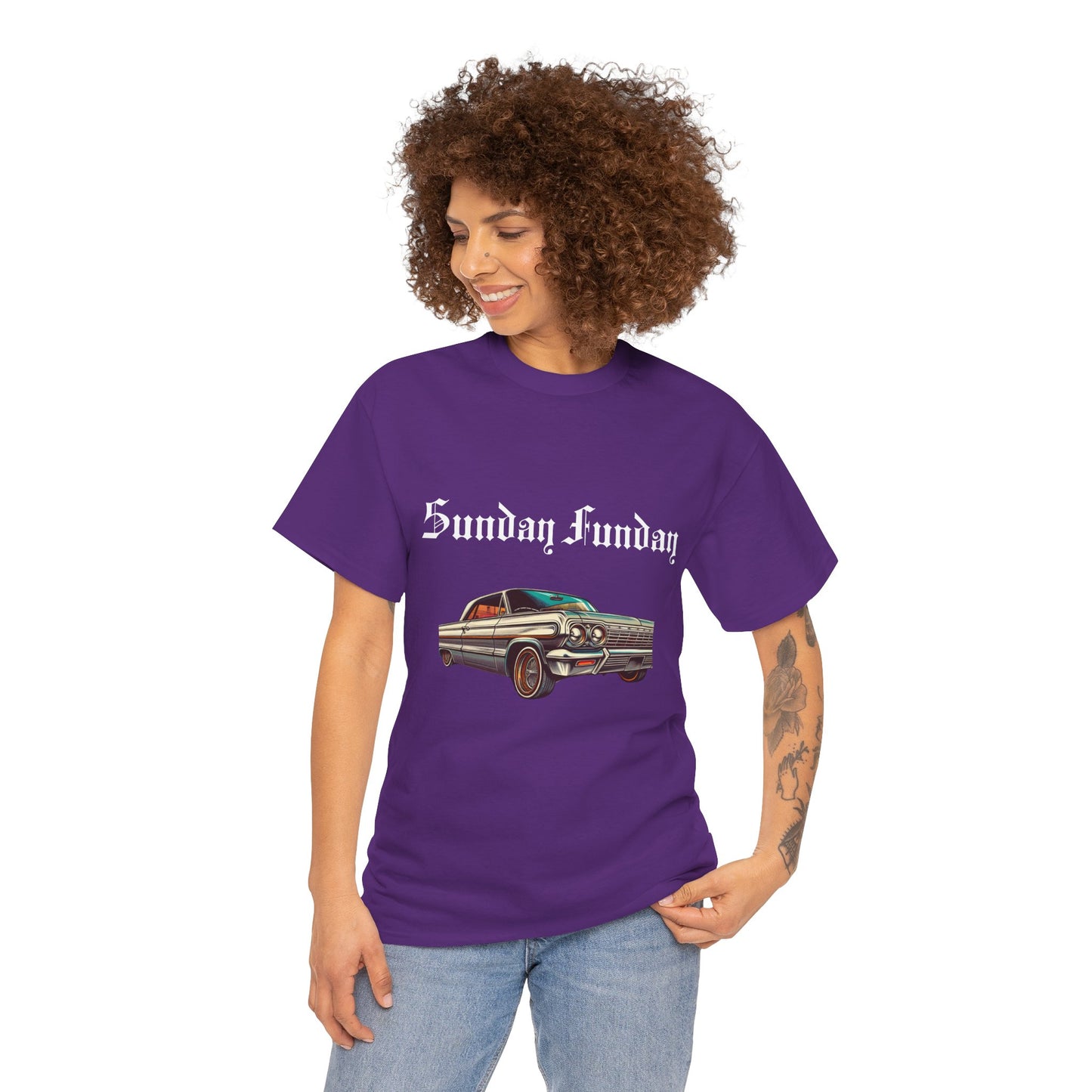 Sunday Funday Lowrider Unisex Heavy Cotton Tee