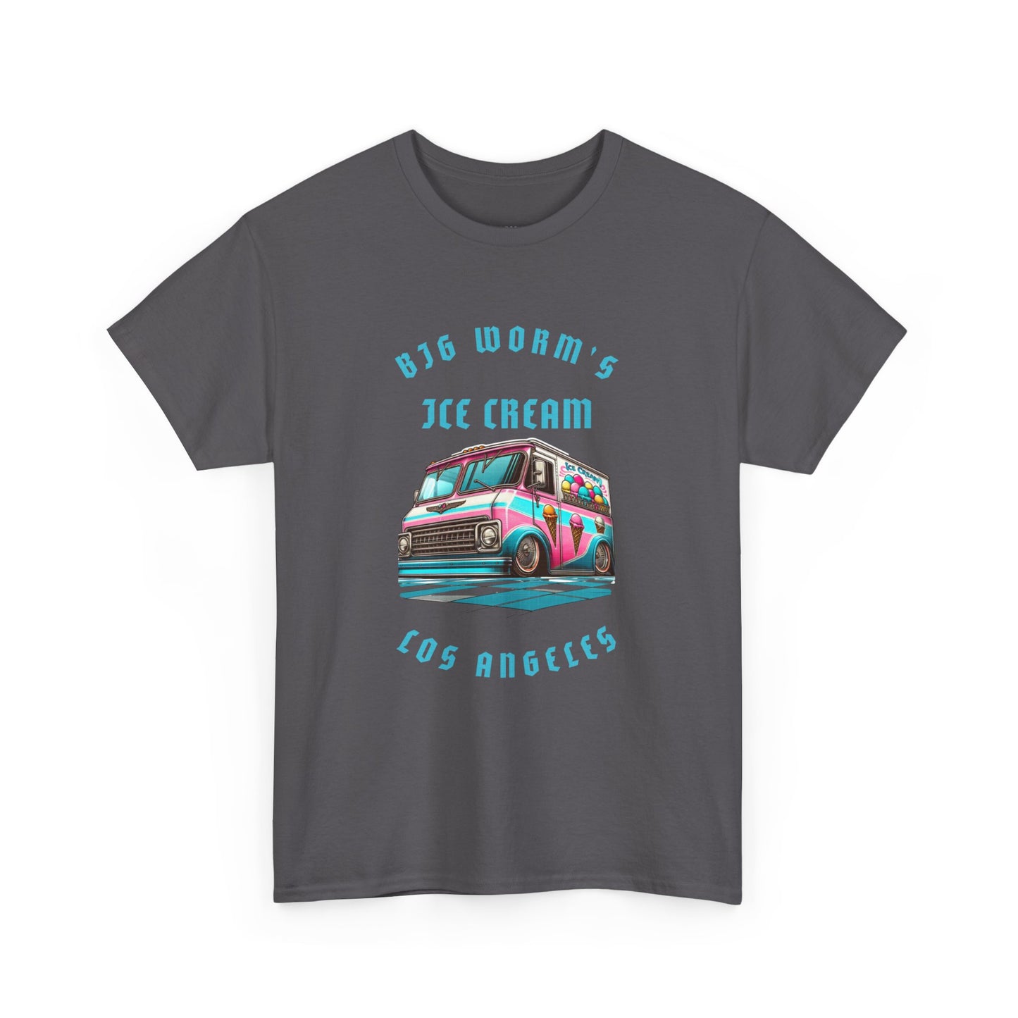 Big Worm's Ice Cream Truck Unisex Heavy Cotton Tee