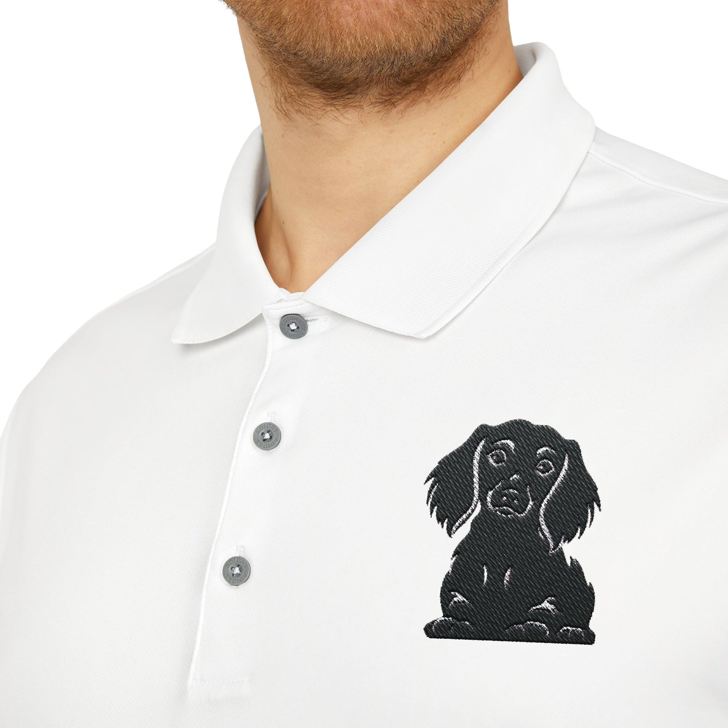 adidas Performance Polo Shirt - Lola's Space Design, Unisex