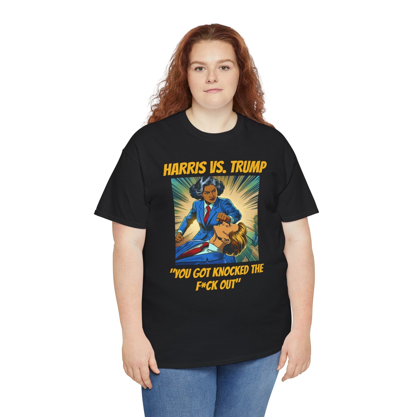 Harris vs Trump Unisex Heavy Cotton Tee