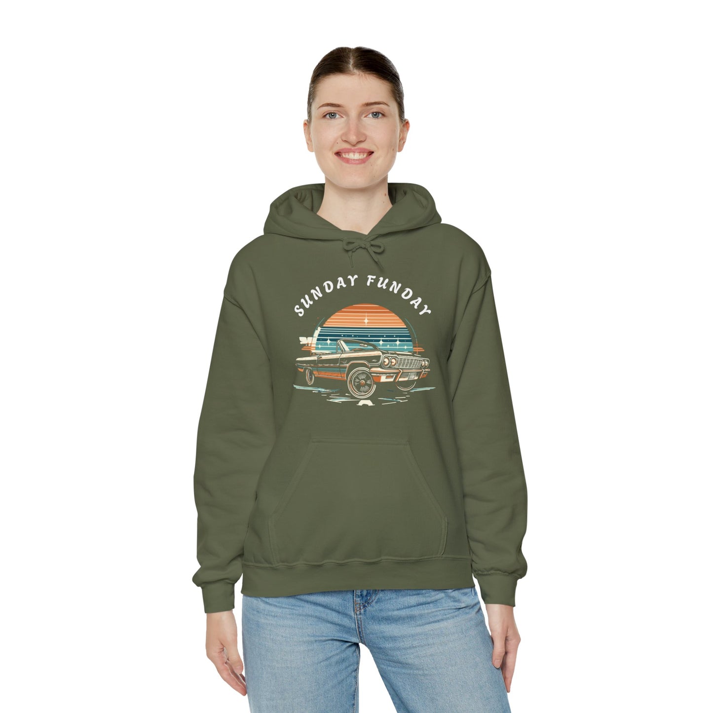 Sunday Funday Lowrider Unisex Heavy Blend™ Hooded Sweatshirt