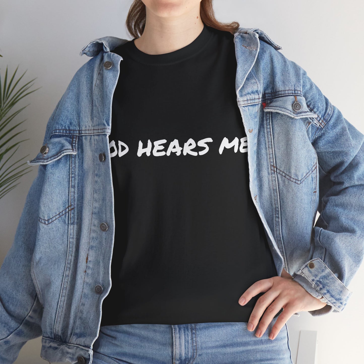 God Hears Me Unisex Heavy Cotton Tee