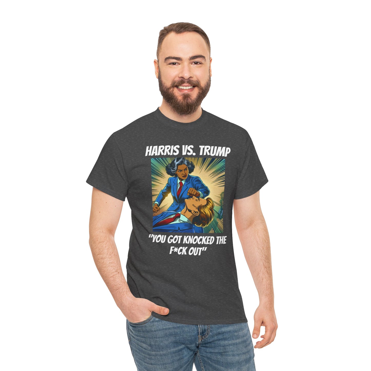 Harris vs Trump Unisex Heavy Cotton Tee