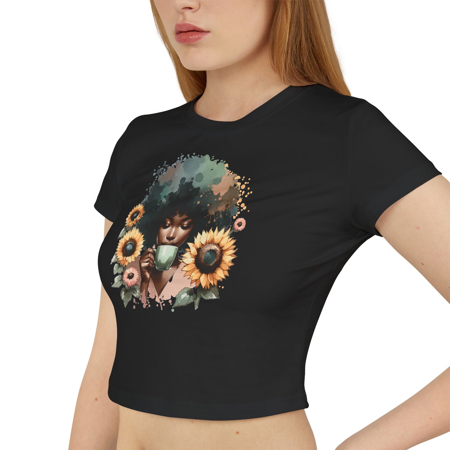 Sunflowers And Coffee T-Shirt for Women