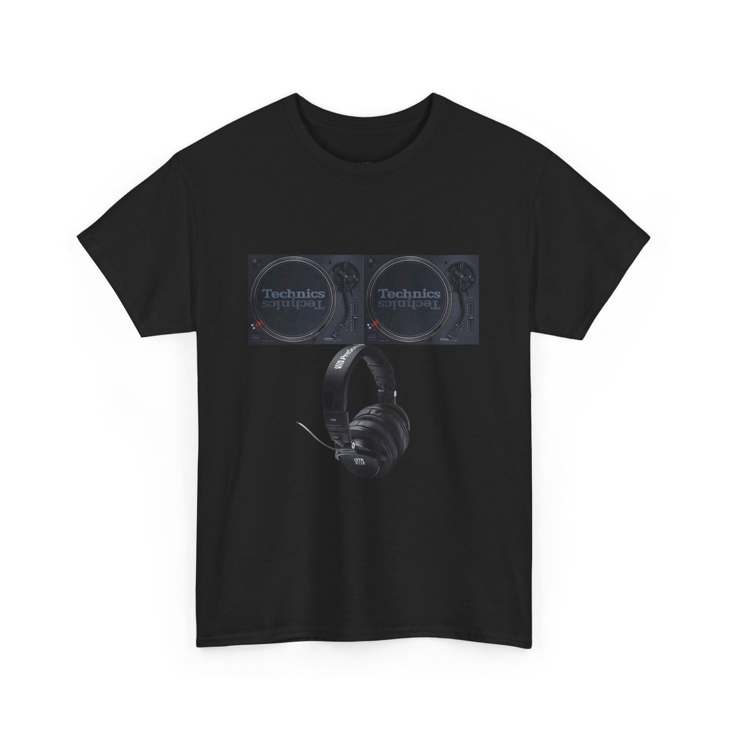 DJ Technics Turntables Unisex Heavy Cotton Tee