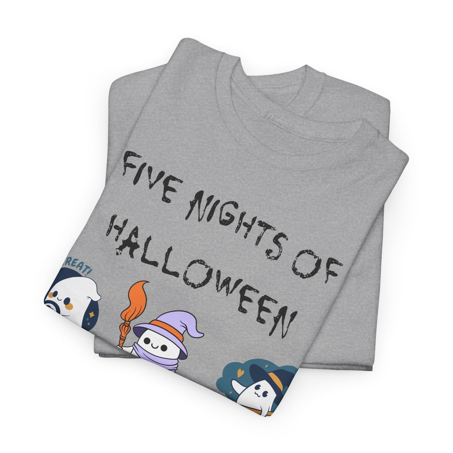 Five Nights Of Halloween Unisex Heavy Cotton Tee