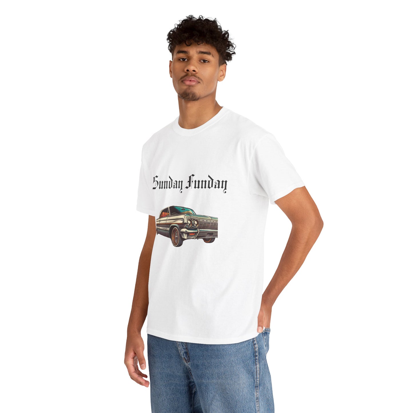 Sunday Funday Lowrider Unisex Heavy Cotton Tee