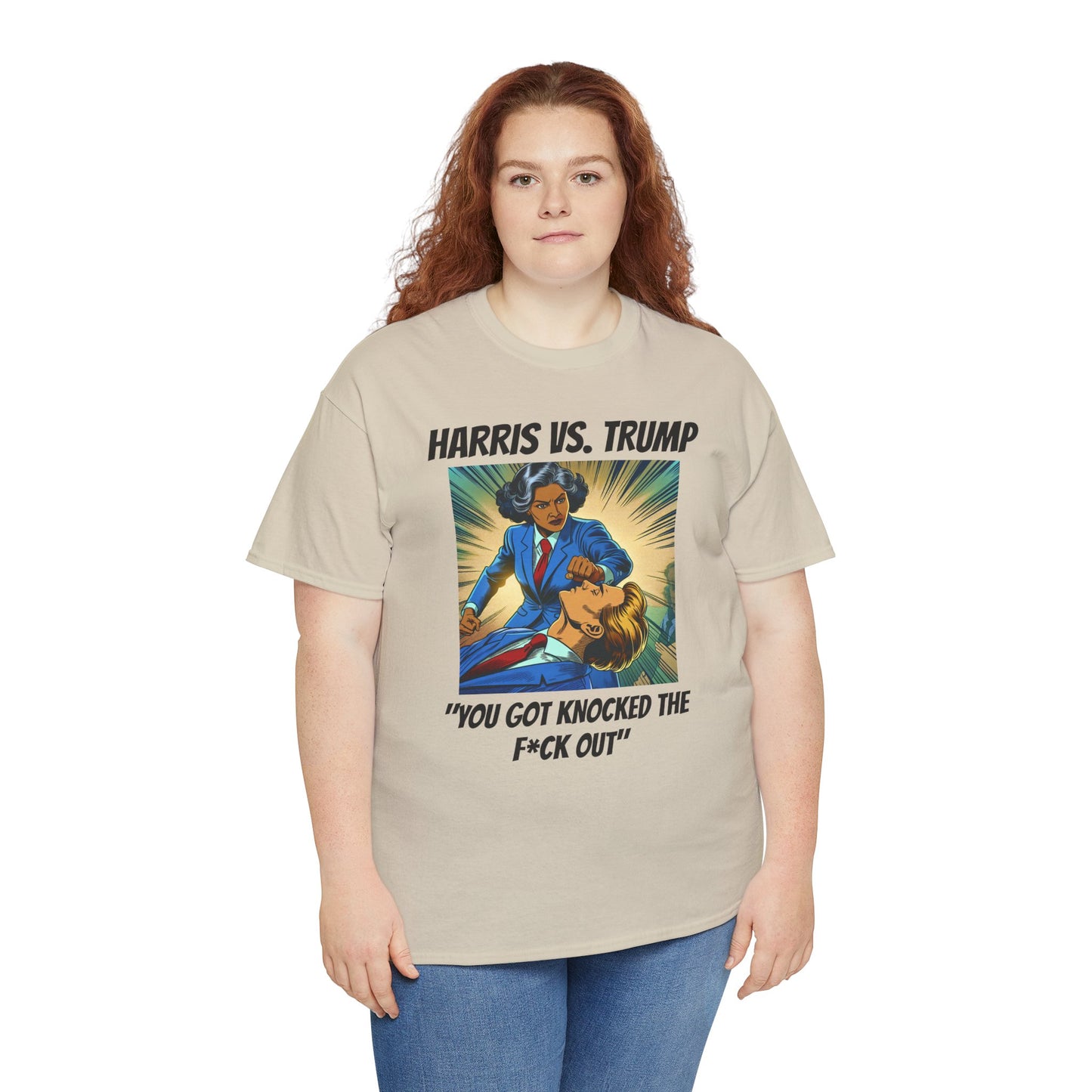 Harris vs Trump Unisex Heavy Cotton Tee