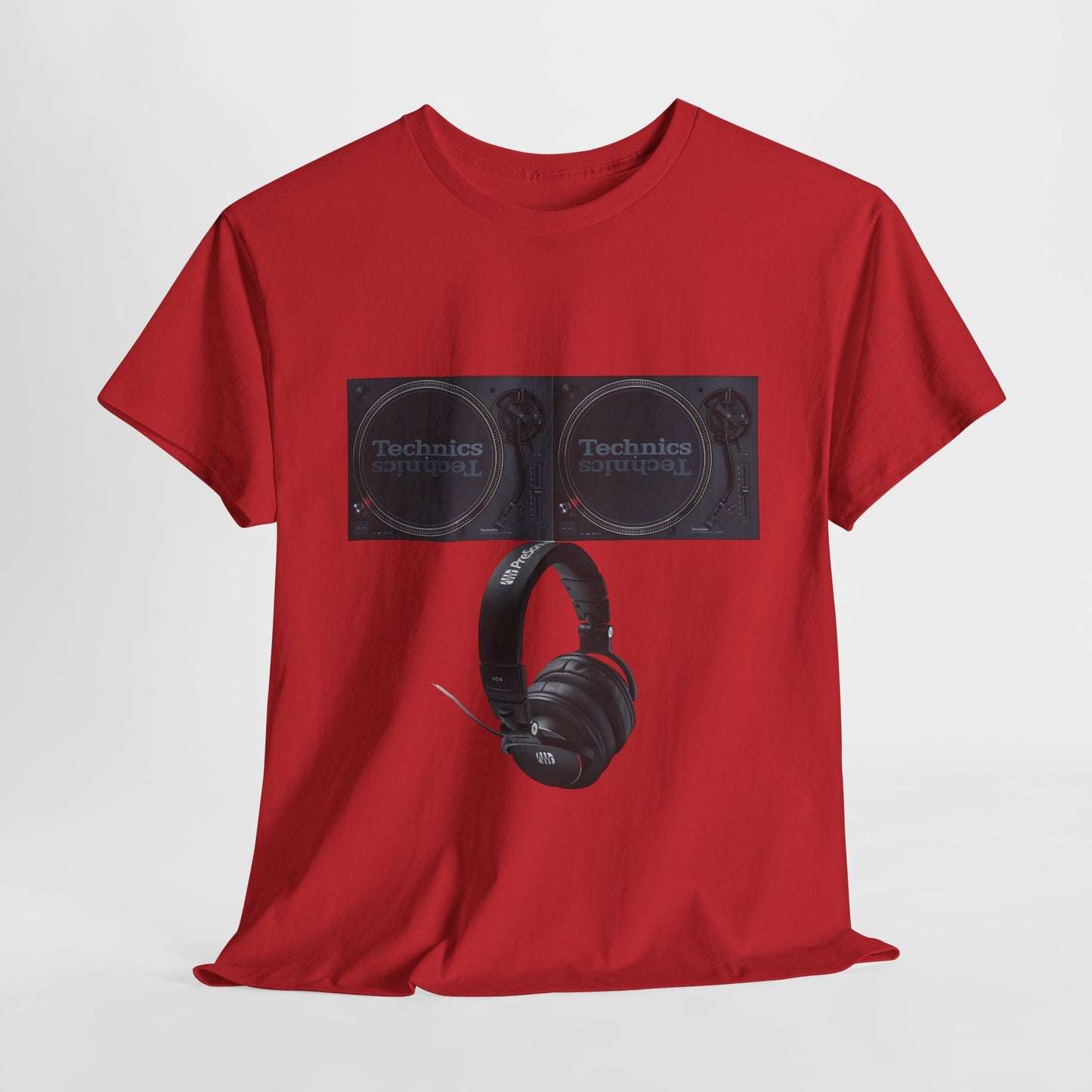 DJ Technics Turntables Unisex Heavy Cotton Tee