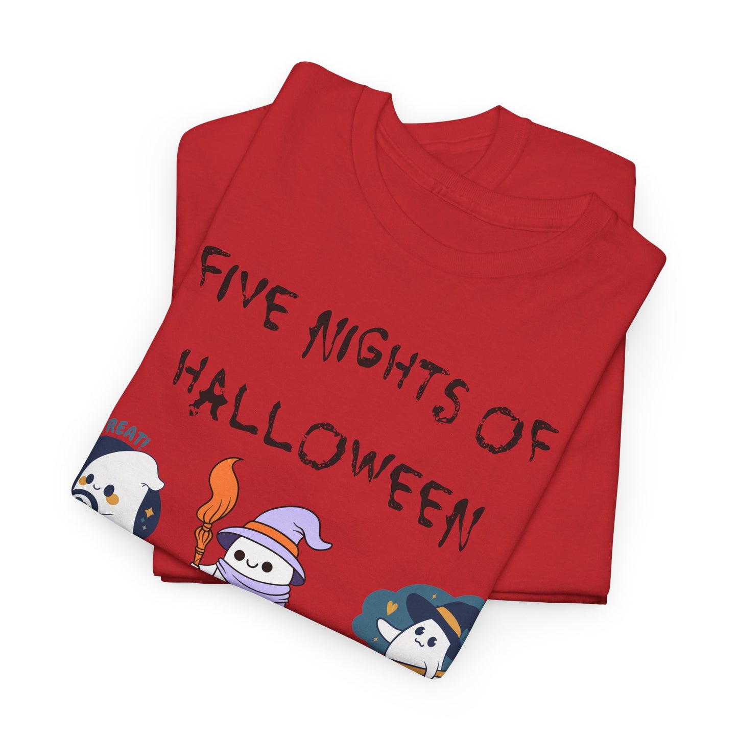 Five Nights Of Halloween Unisex Heavy Cotton Tee