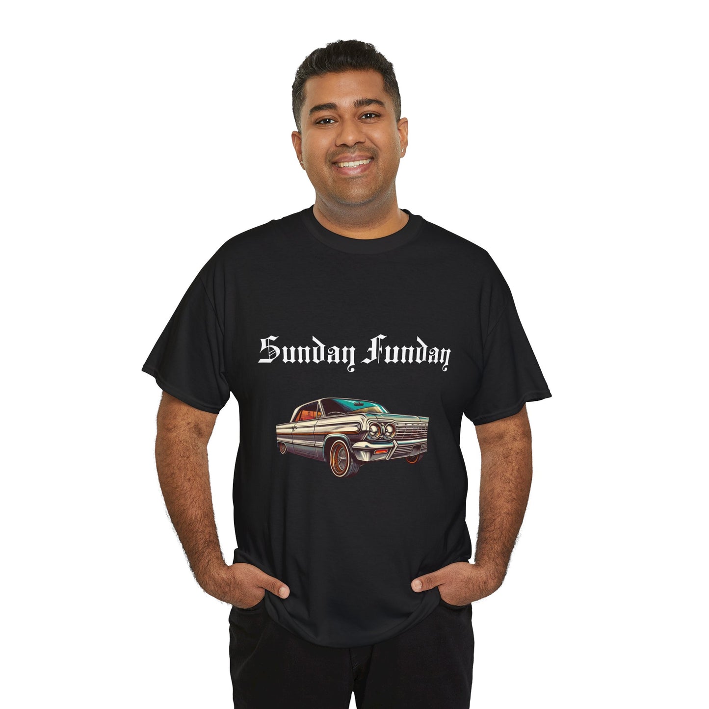 Sunday Funday Lowrider Unisex Heavy Cotton Tee