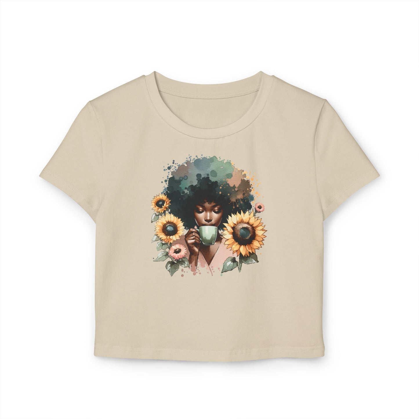 Sunflowers And Coffee T-Shirt for Women