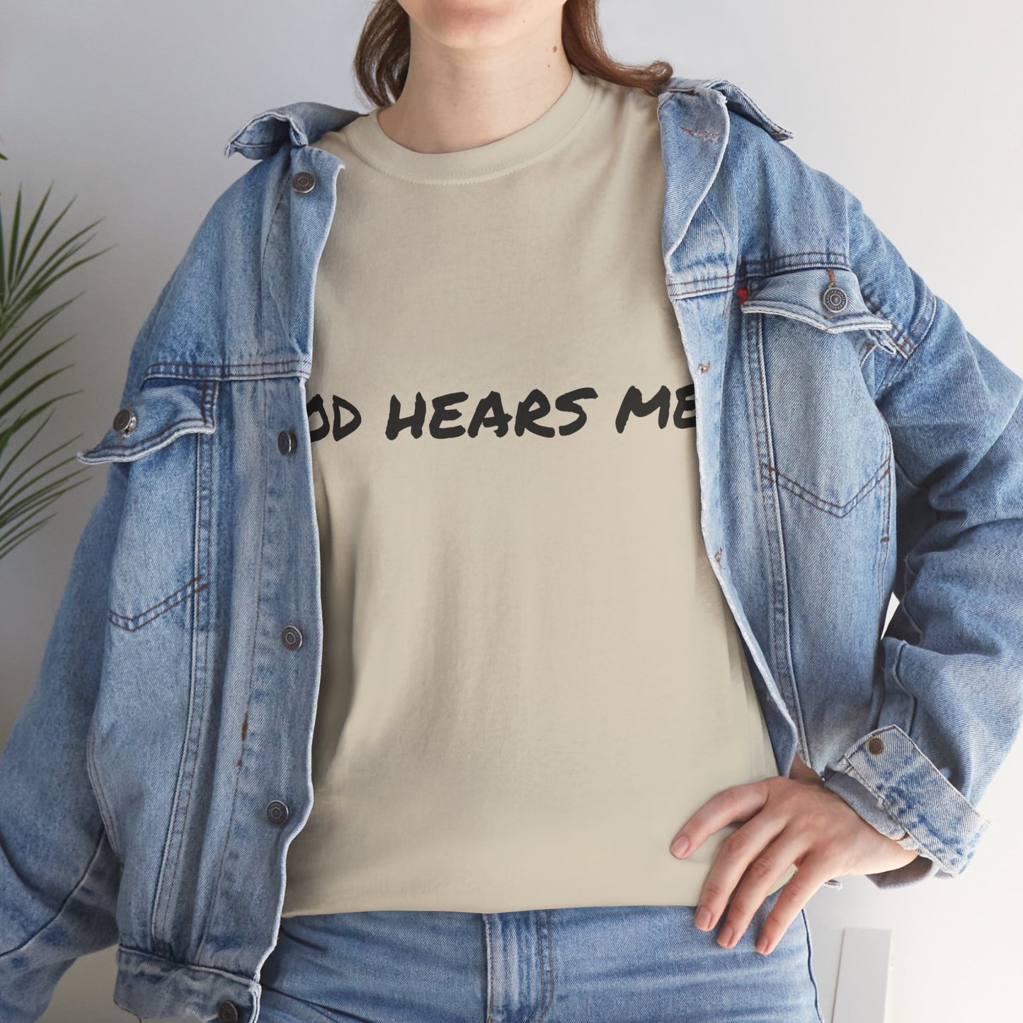 God Hears Me Unisex Heavy Cotton Tee