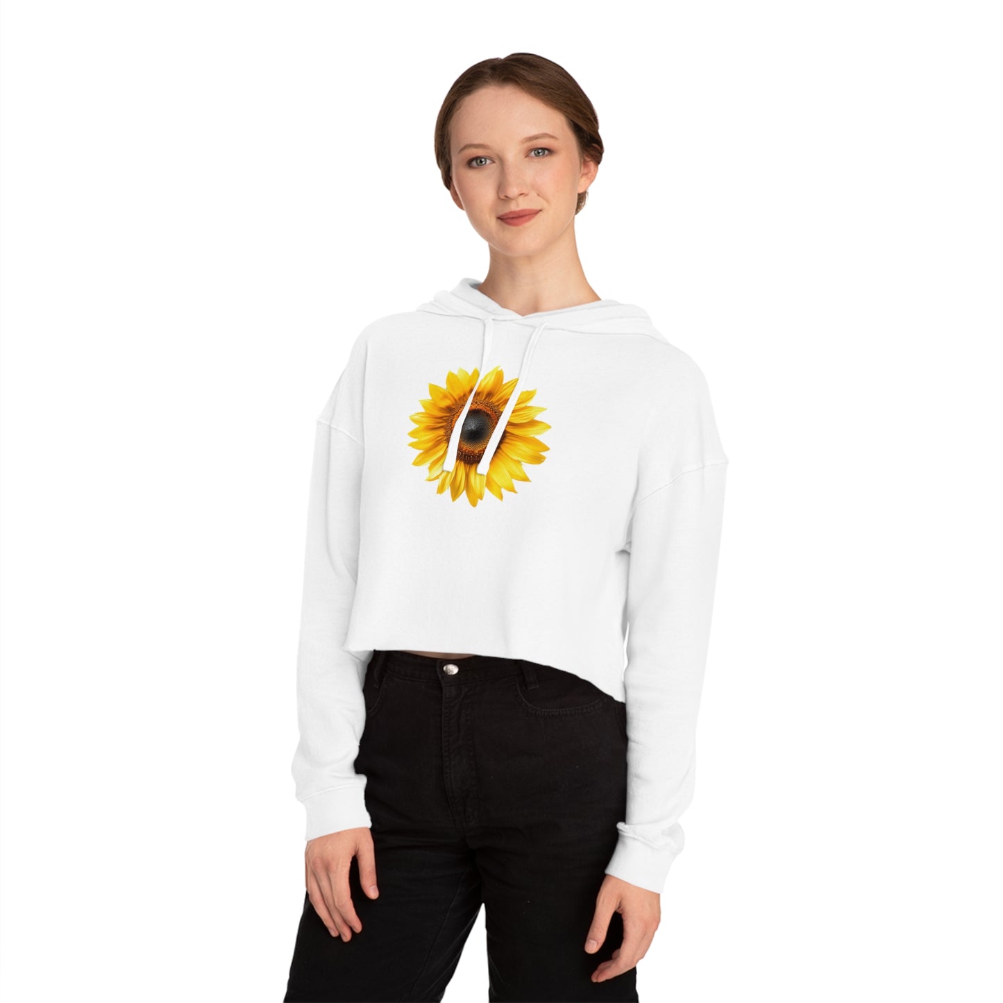 Sunflower Cropped Hoodie