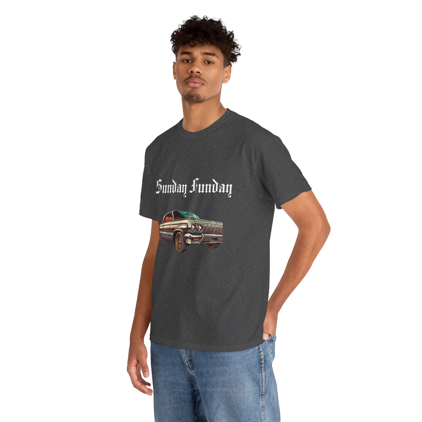 Sunday Funday Lowrider Unisex Heavy Cotton Tee