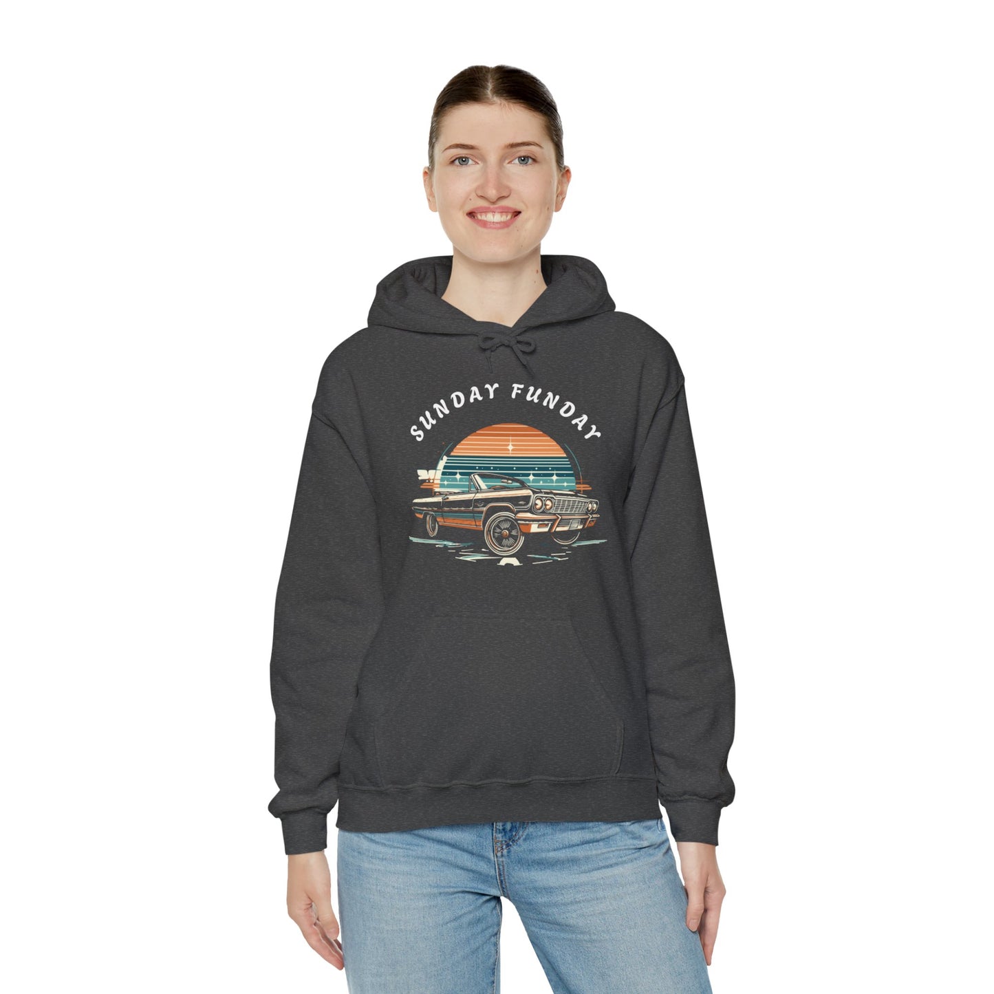 Sunday Funday Lowrider Unisex Heavy Blend™ Hooded Sweatshirt