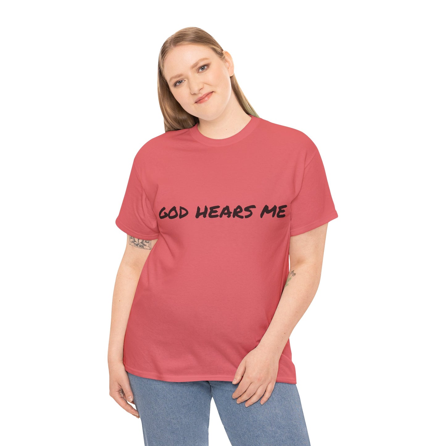 God Hears Me Unisex Heavy Cotton Tee