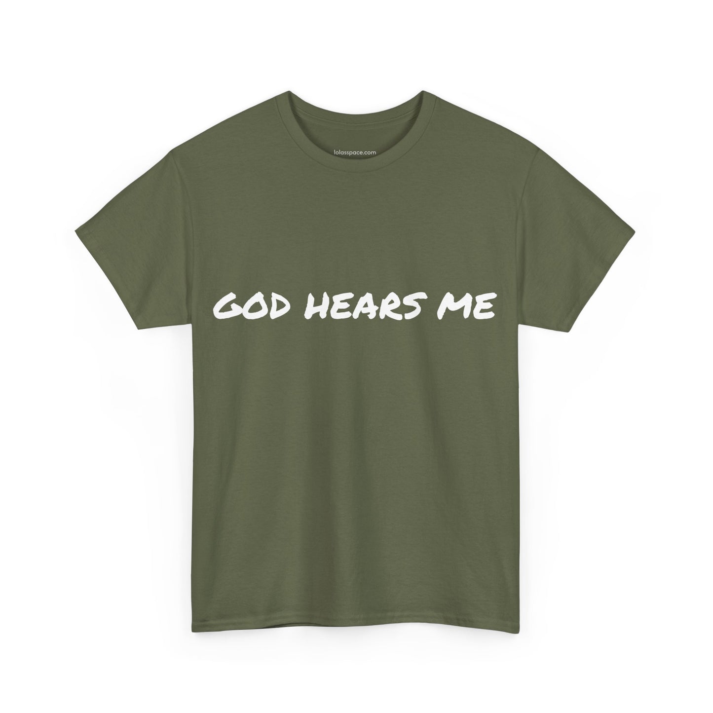 God Hears Me Unisex Heavy Cotton Tee