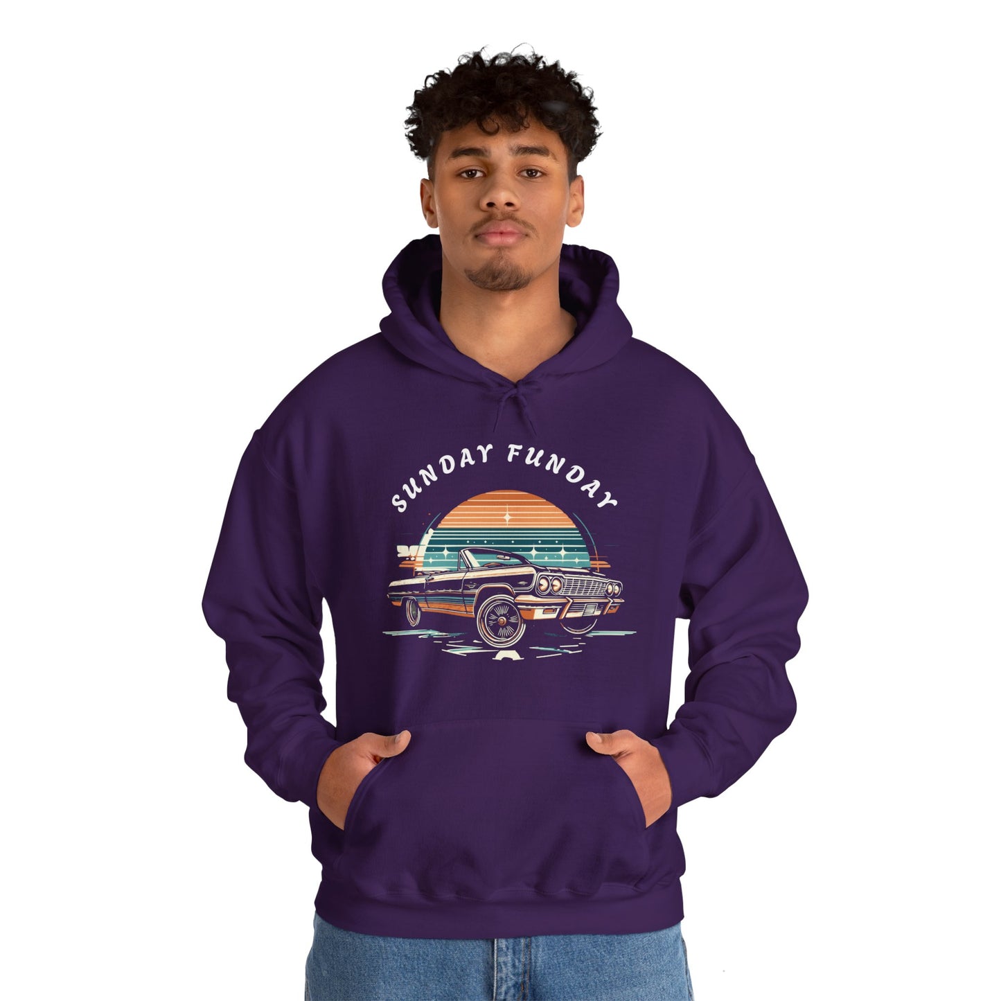 Sunday Funday Lowrider Unisex Heavy Blend™ Hooded Sweatshirt