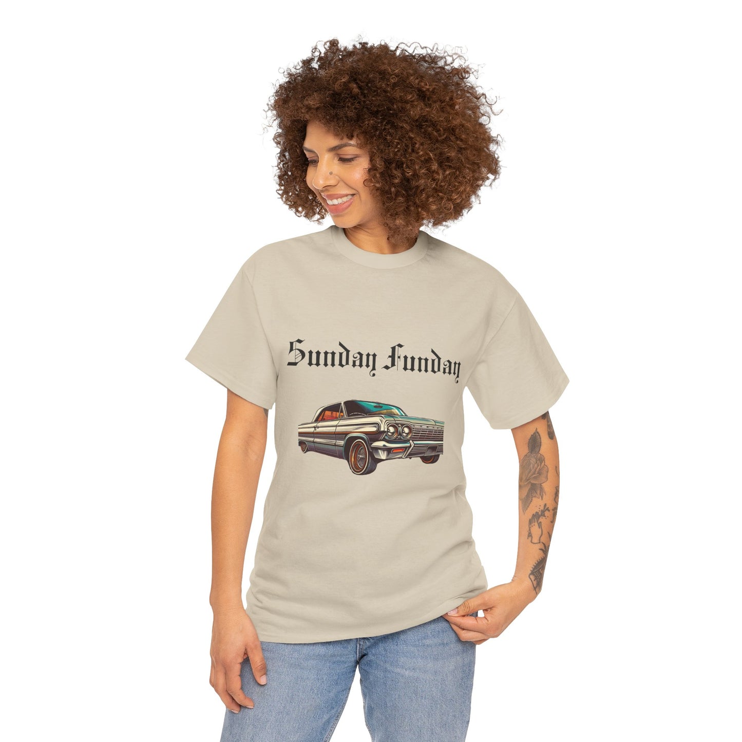 Sunday Funday Lowrider Unisex Heavy Cotton Tee