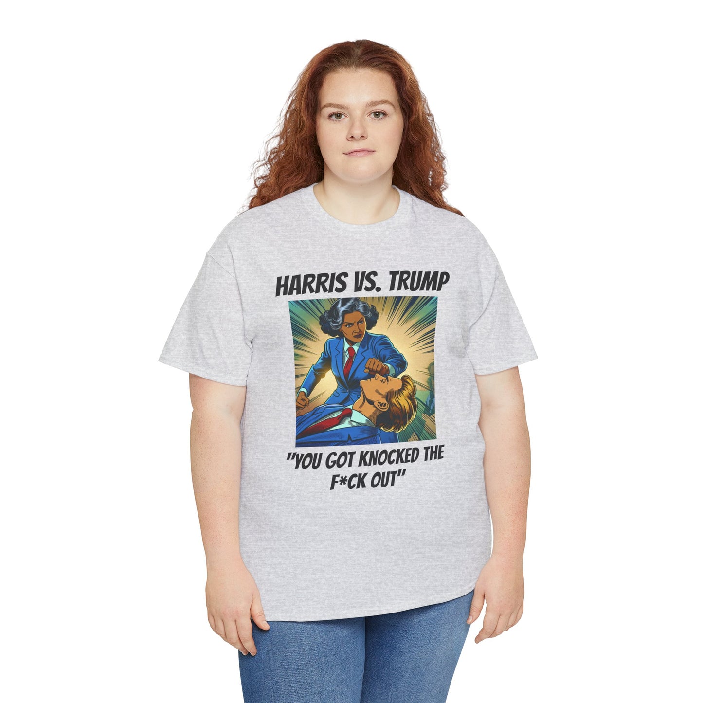 Harris vs Trump Unisex Heavy Cotton Tee