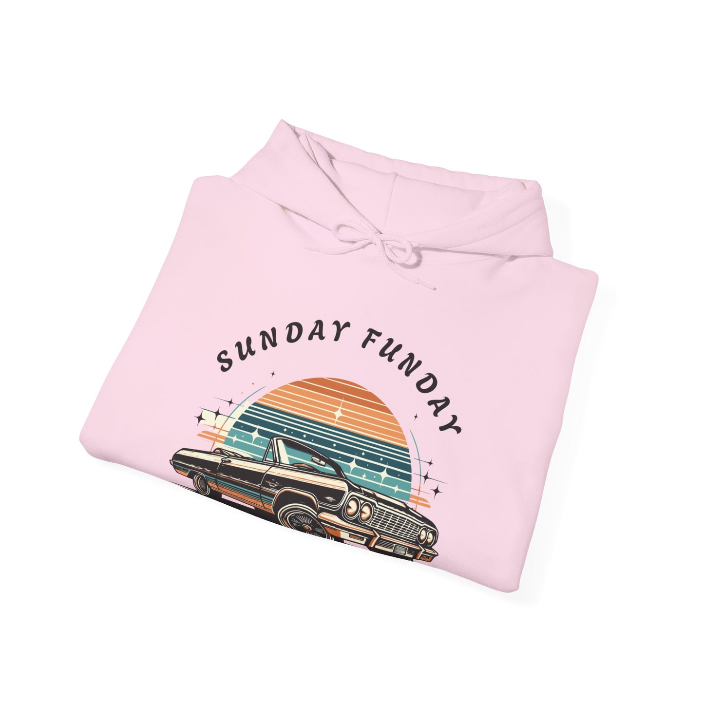 Sunday Funday Cruisin Lowrider Unisex Heavy Blend™ Hooded Sweatshirt