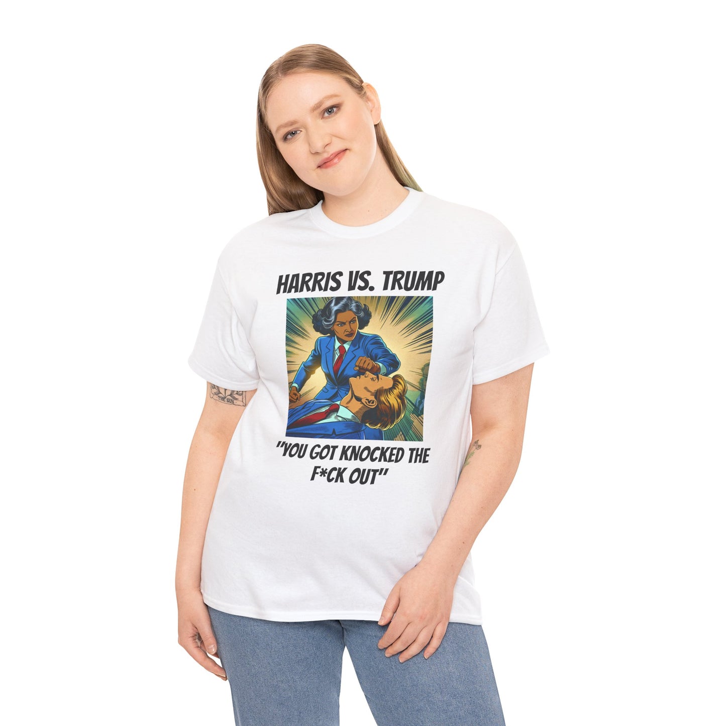 Harris vs Trump Unisex Heavy Cotton Tee