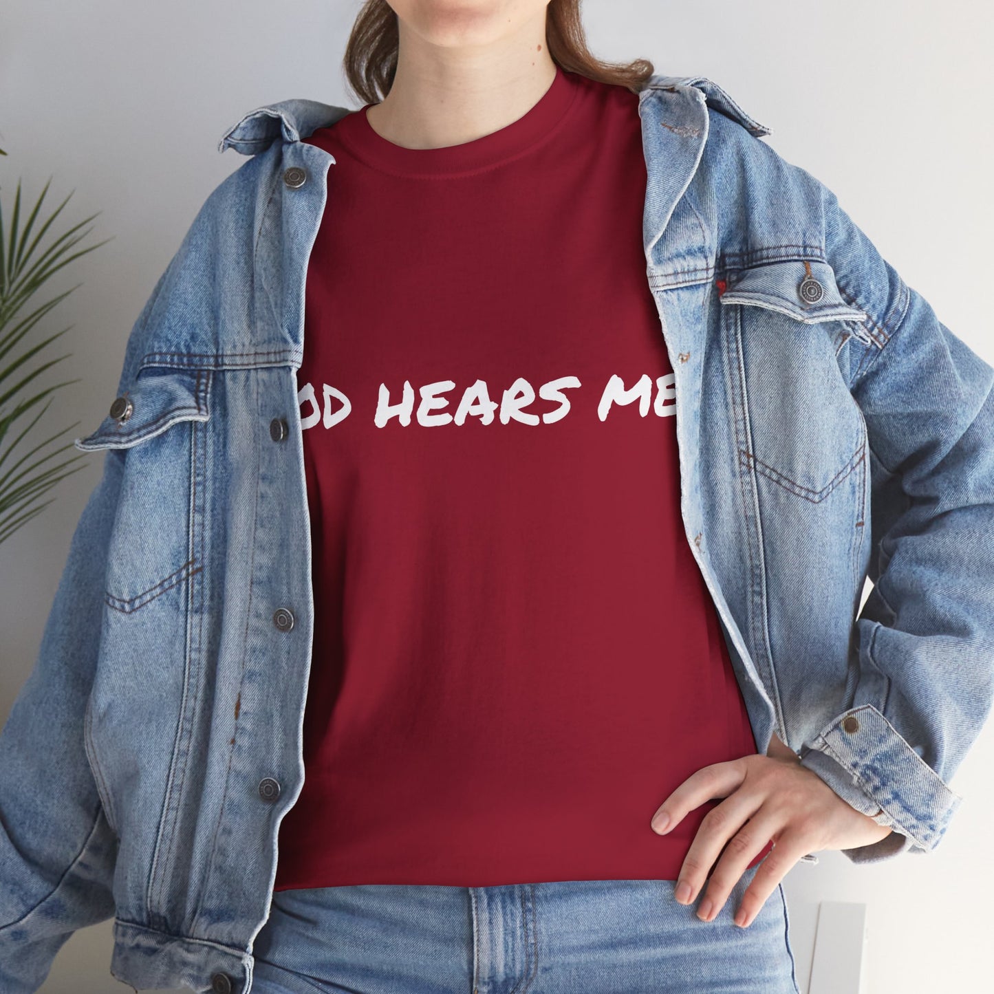 God Hears Me Unisex Heavy Cotton Tee