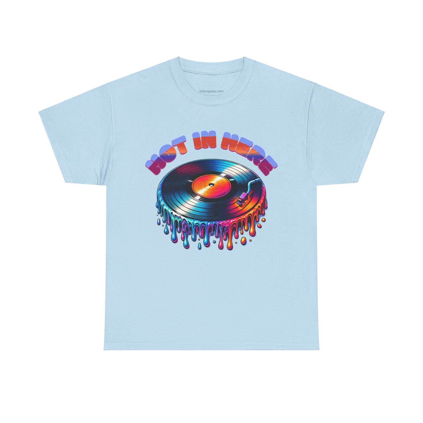 Hot In Here Melting Record Unisex Heavy Cotton Tee