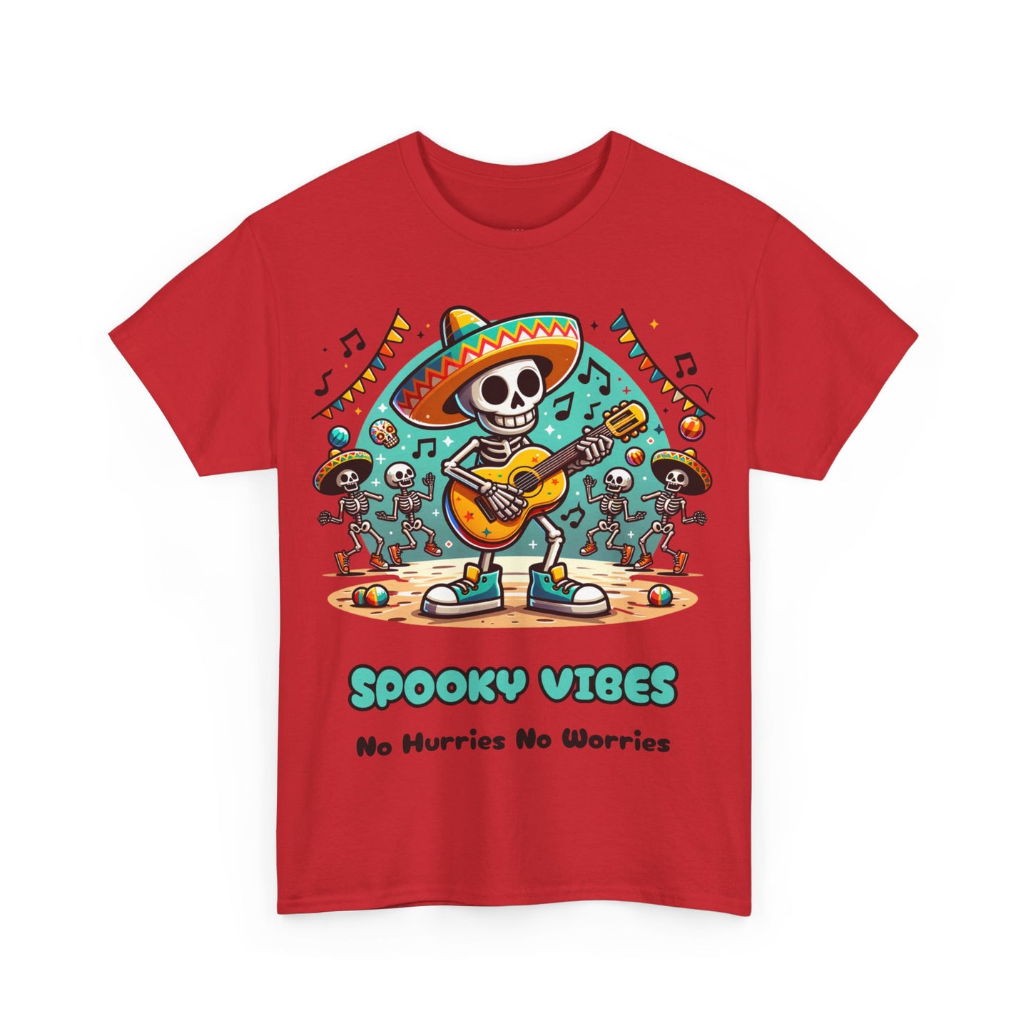 Halloween Spooky Vibes Unisex Heavy Cotton Tee