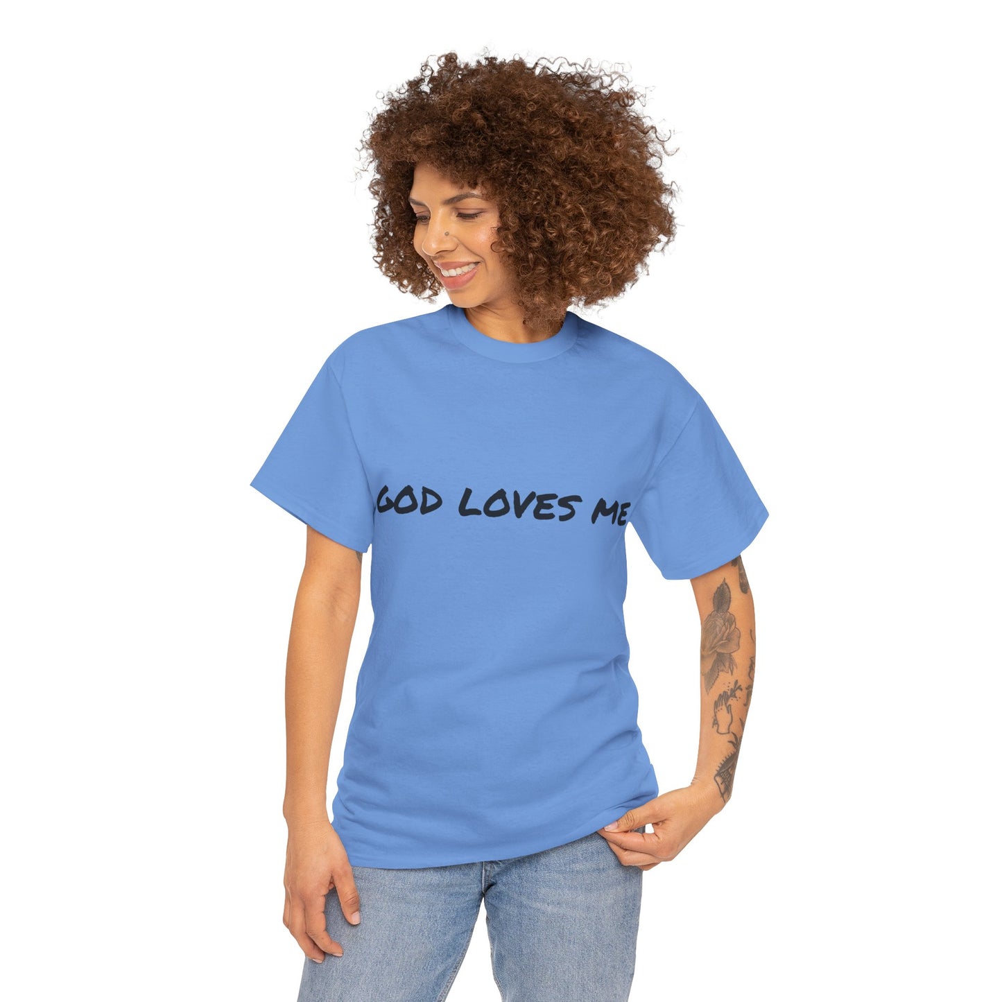 God Loves Me Unisex Heavy Cotton Tee