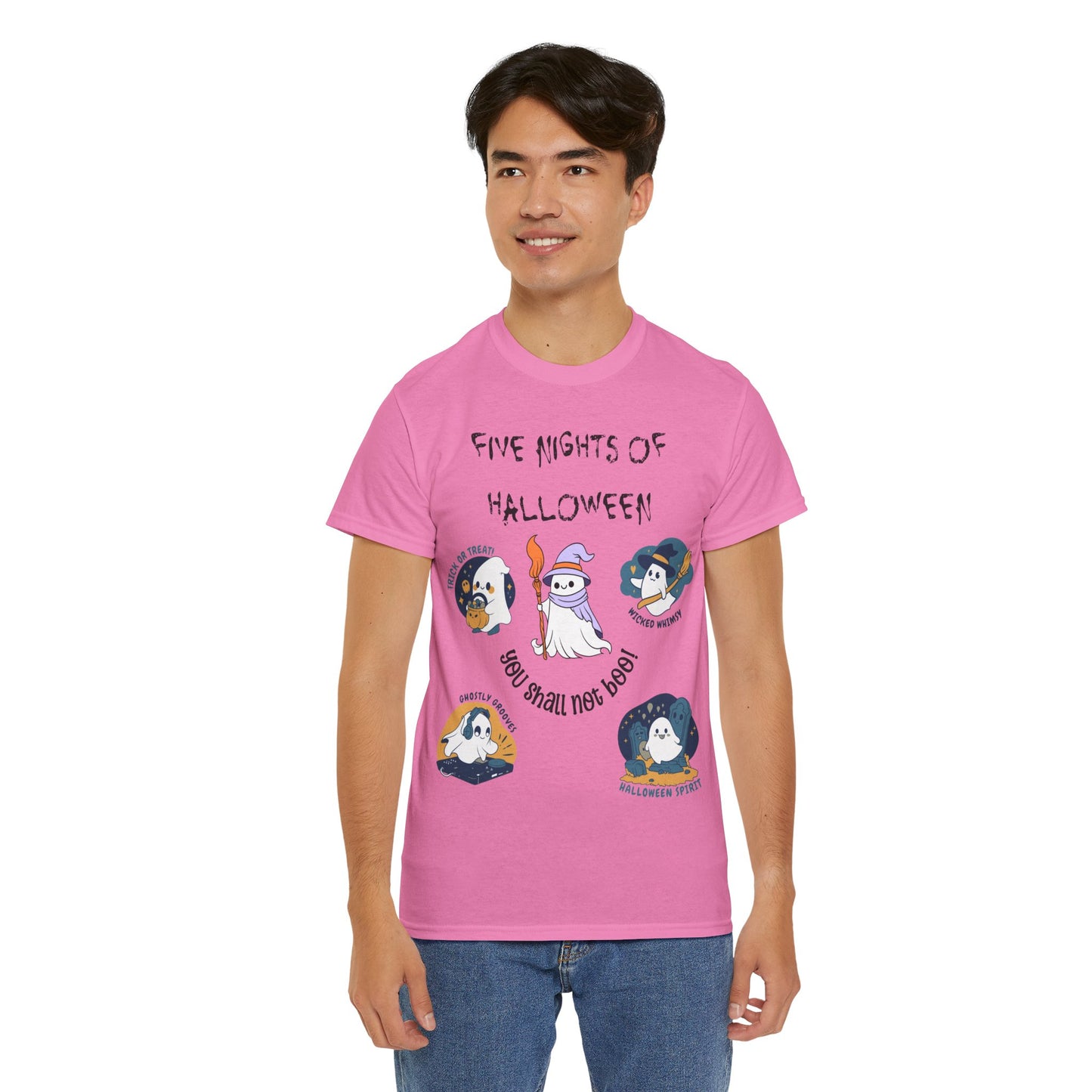 Five Nights Of Halloween Unisex Heavy Cotton Tee