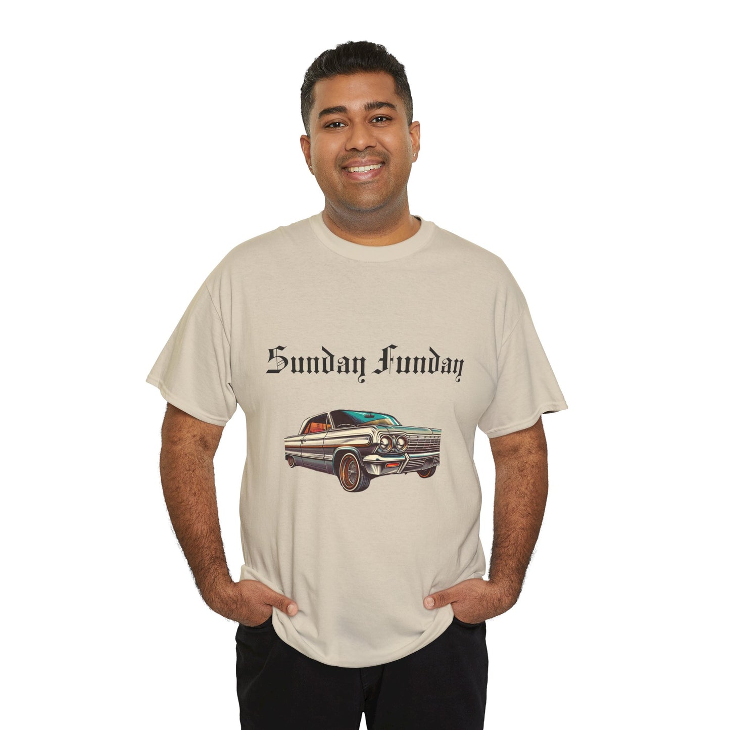 Sunday Funday Lowrider Unisex Heavy Cotton Tee