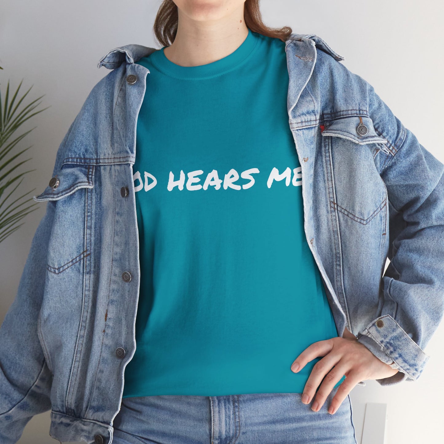 God Hears Me Unisex Heavy Cotton Tee