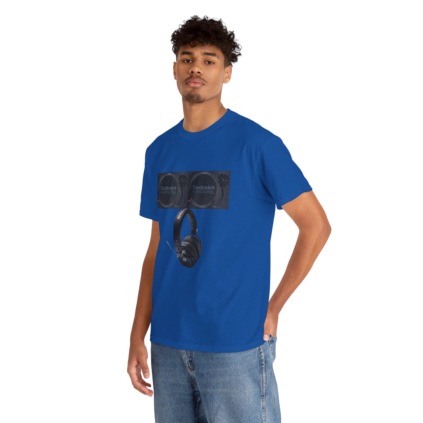 DJ Technics Turntables Unisex Heavy Cotton Tee