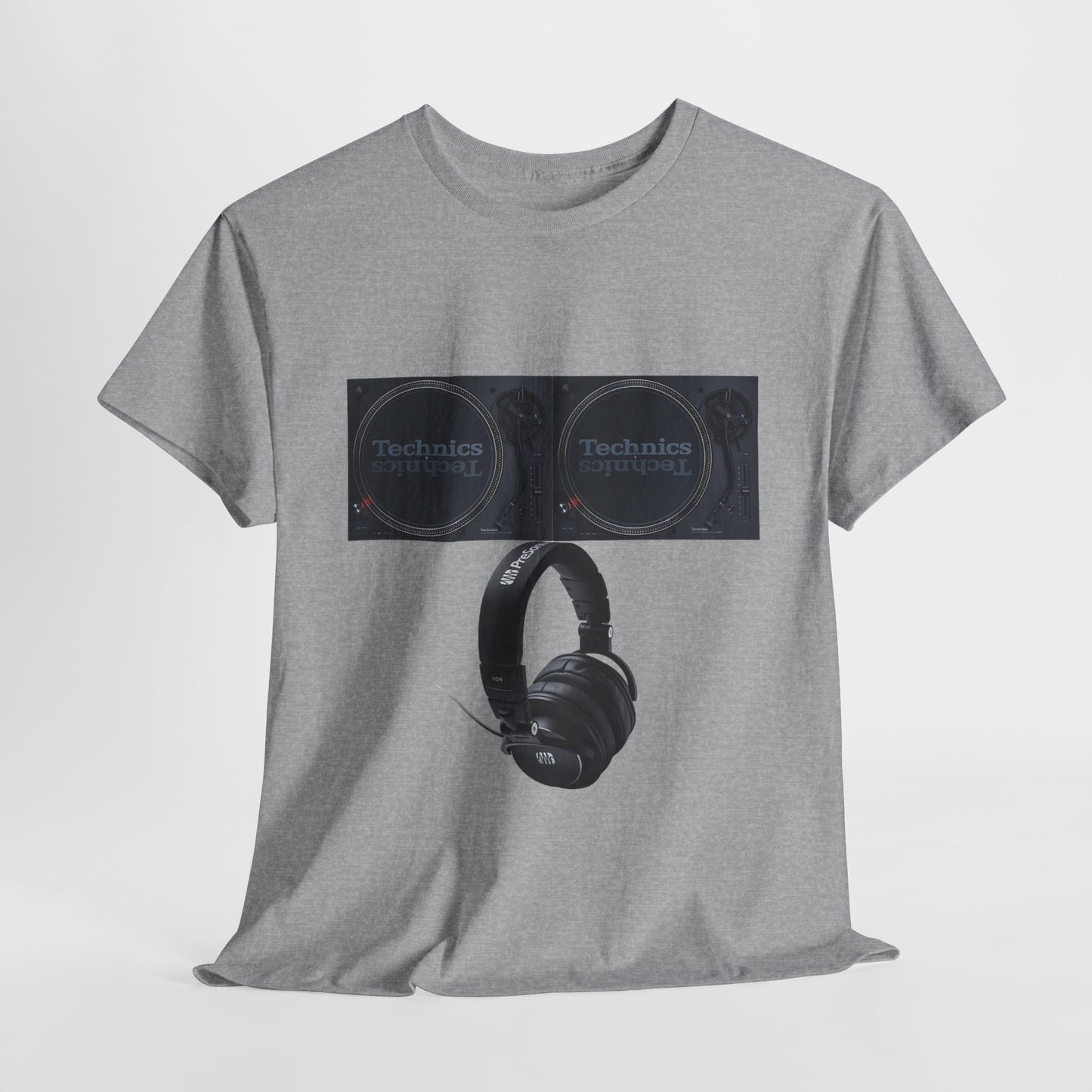 DJ Technics Turntables Unisex Heavy Cotton Tee