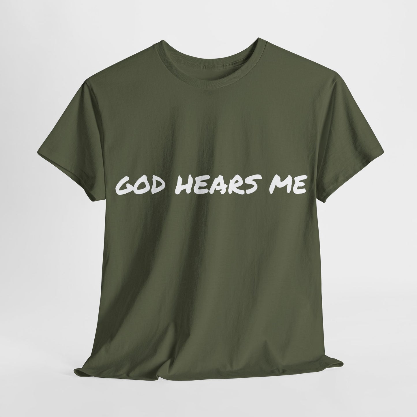 God Hears Me Unisex Heavy Cotton Tee